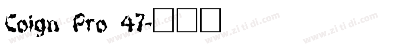 Coign Pro 47字体转换